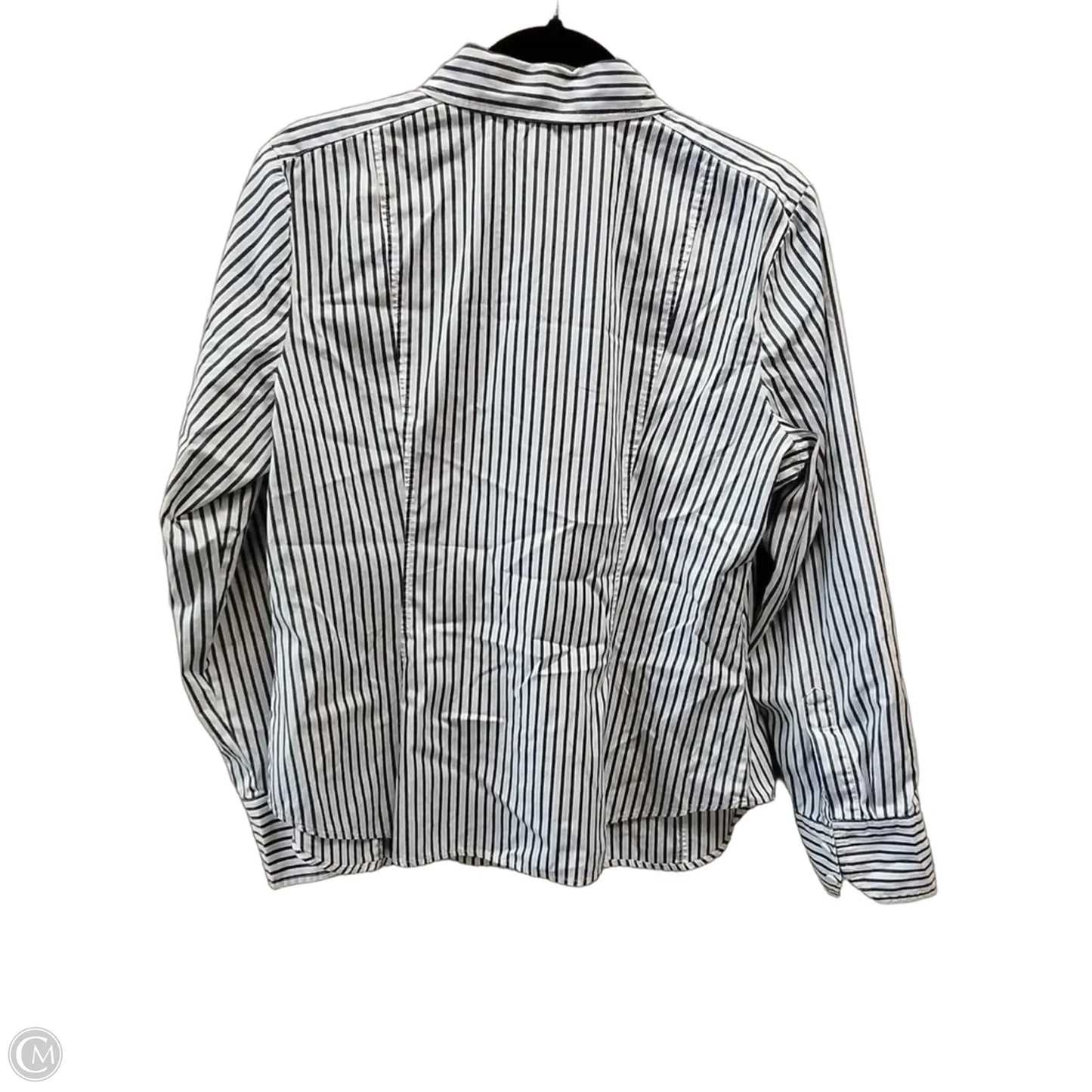 Top Long Sleeve By Talbots In Striped Pattern, Size: Xl