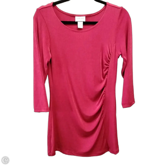 Top Long Sleeve By Chicos In Red, Size: S