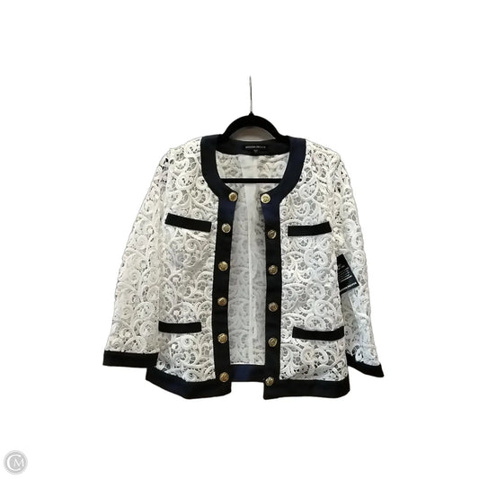 Jacket Other By Boston Proper In Blue & White, Size: M