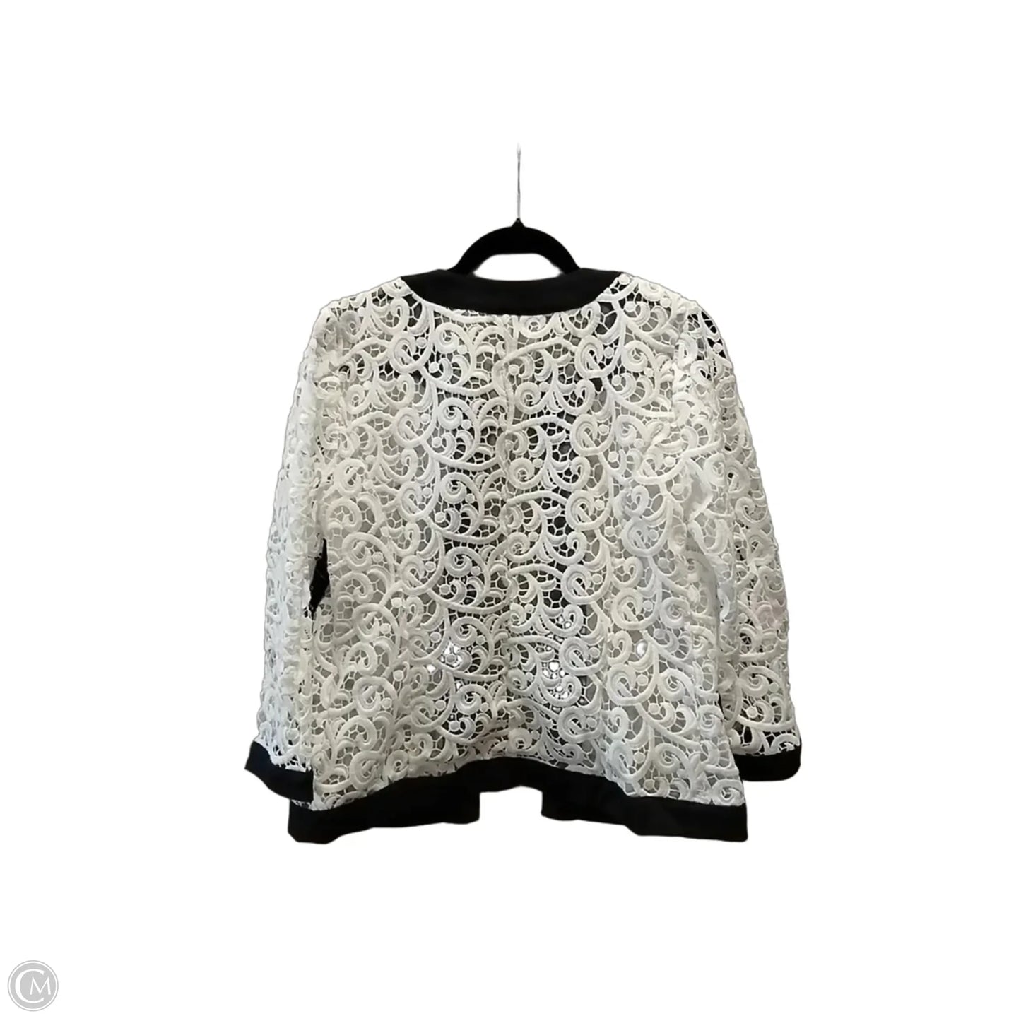 Jacket Other By Boston Proper In Blue & White, Size: M