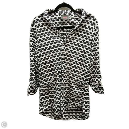 Dress Casual Short By For Cynthia In Blue & White, Size: S