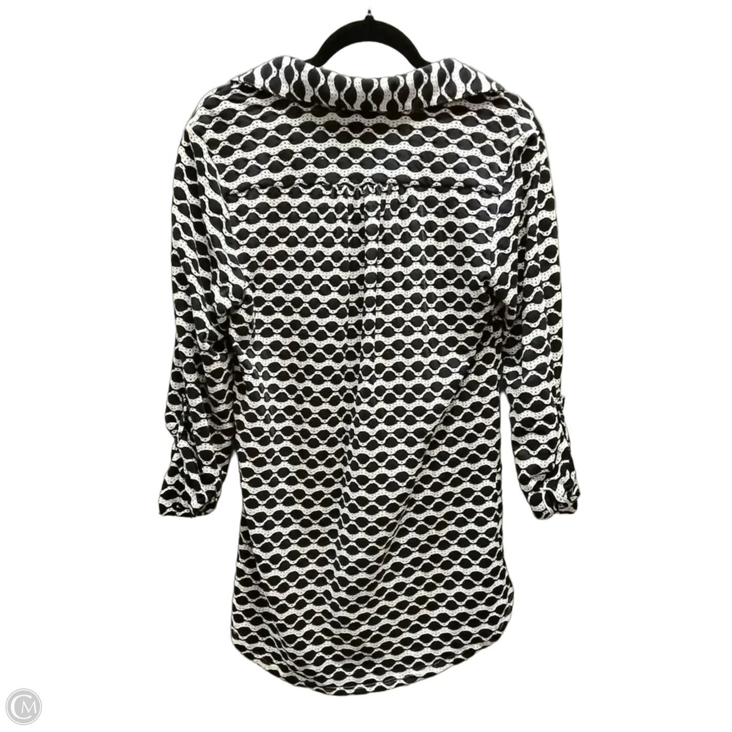Dress Casual Short By For Cynthia In Blue & White, Size: S