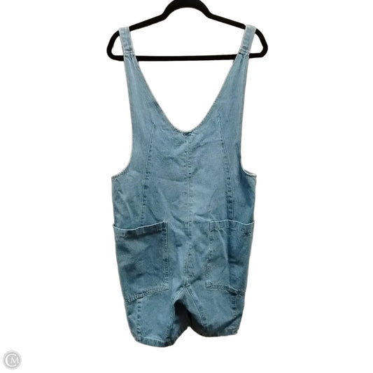Shortalls By Clothes Mentor In Blue, Size: M