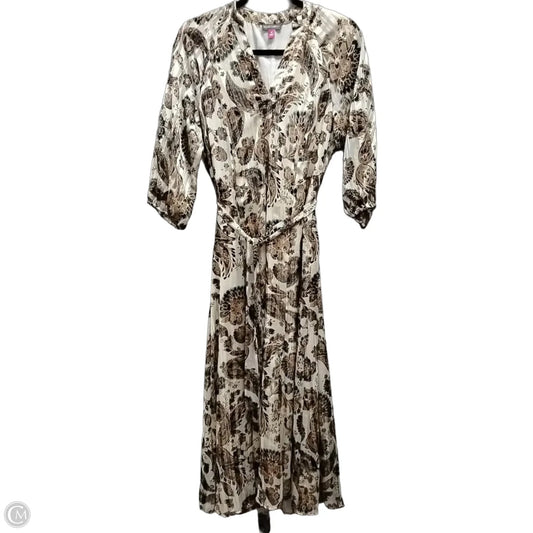 Dress Casual Maxi By Vince Camuto In Paisley Print, Size: M