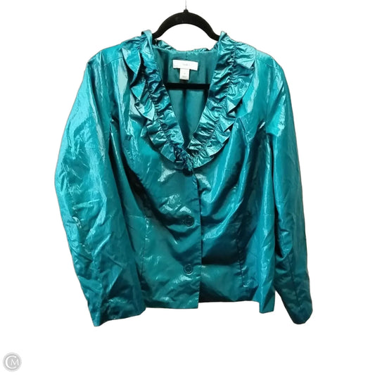 Jacket Other By Cj Banks In Teal, Size: 1x