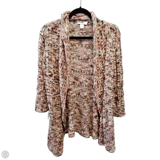 Sweater Cardigan By Cj Banks In Multi-colored, Size: 1x