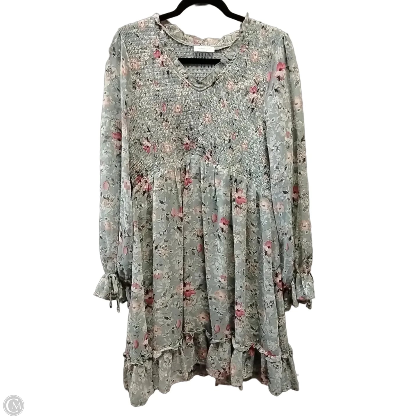 Dress Casual Midi By Chicsoul In Green, Size: 1x