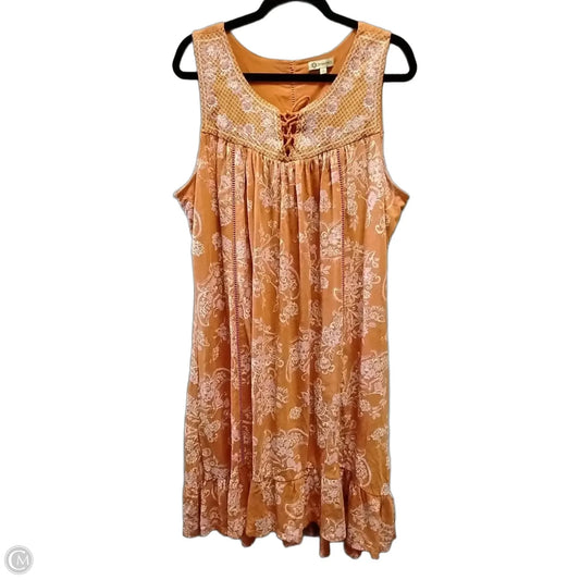 Dress Casual Maxi By Democracy In Orange, Size: 1x