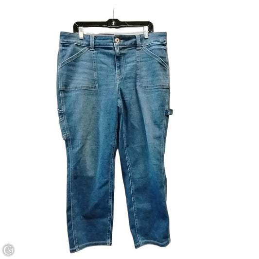 Jeans Straight By Edgely In Blue Denim, Size: 16w
