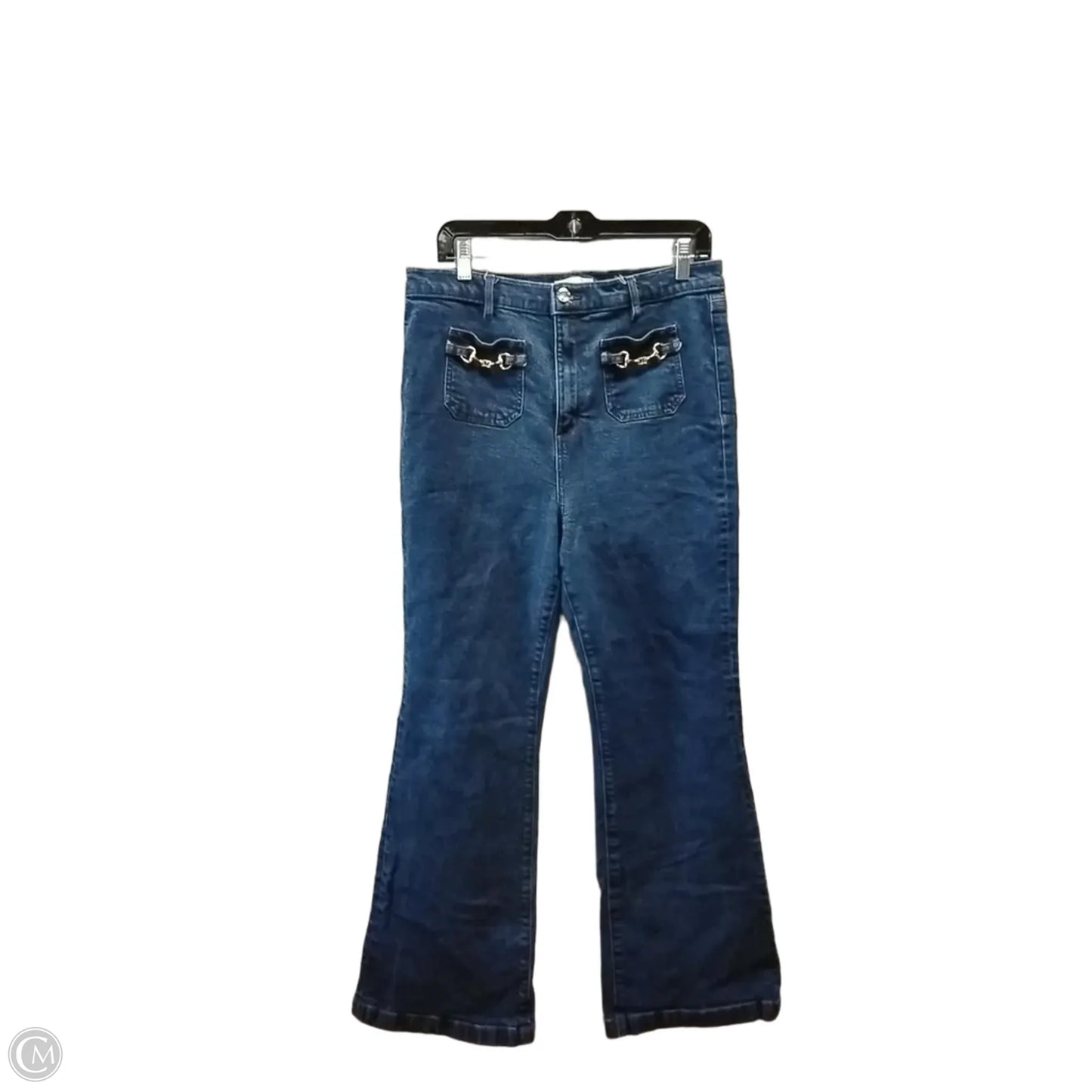 Jeans Flared By Loft In Blue, Size: 14