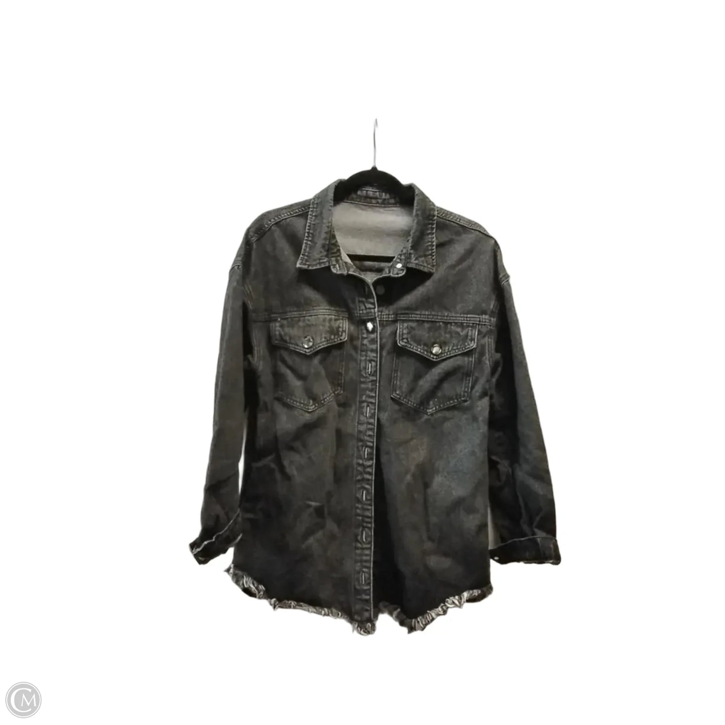 Jacket Other By Clothes Mentor In Black Denim, Size: Xlarge