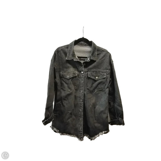 Jacket Other By Clothes Mentor In Black Denim, Size: Xlarge