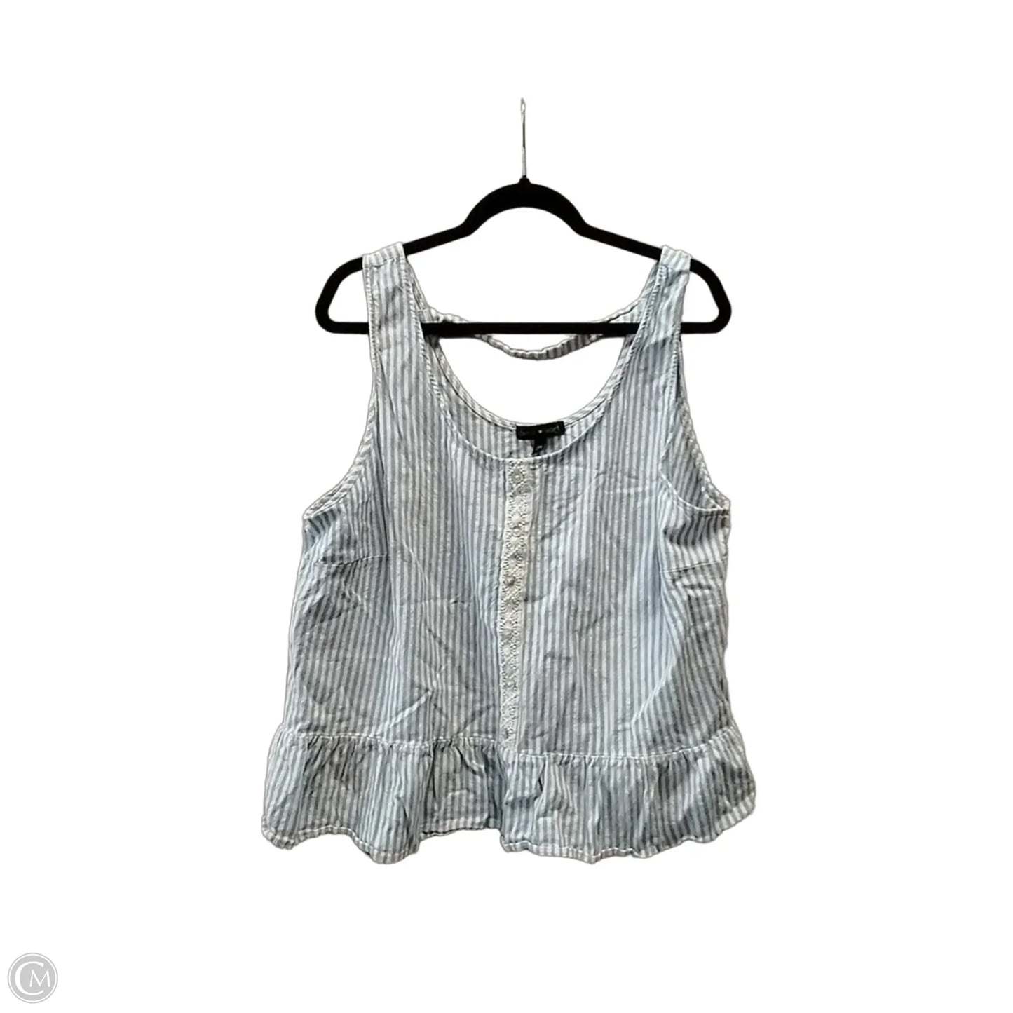 Tank Top By Derek Heart In Striped Pattern, Size: 3x