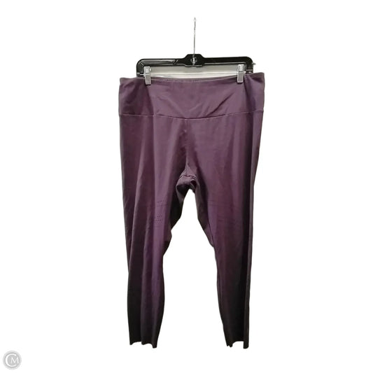 Athletic Leggings By Mpg In Purple, Size: 2x