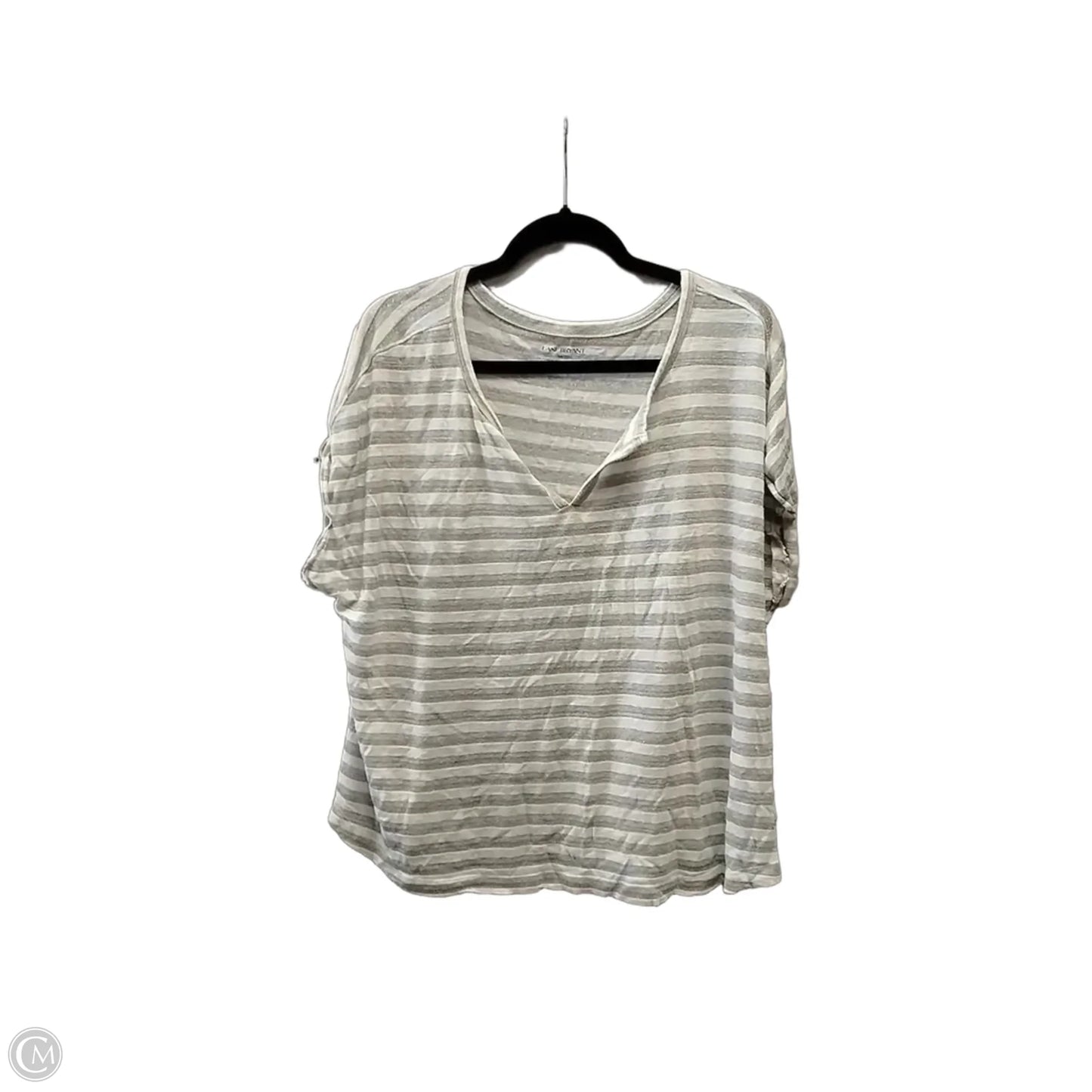 Top Short Sleeve By Lane Bryant In Striped Pattern, Size: 1x