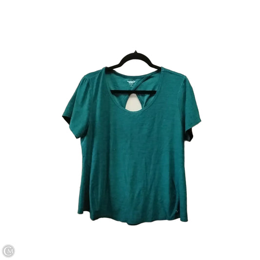 Athletic Top Short Sleeve By Old Navy In Green, Size: Xl