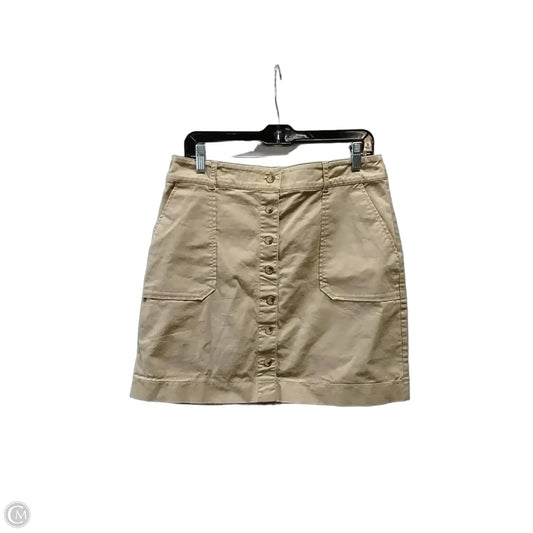 Skirt Mini & Short By Loft In Tan, Size: 10