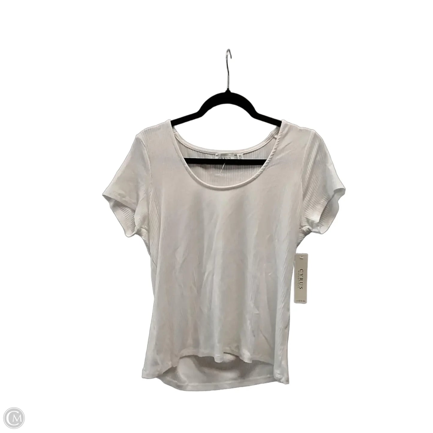 Top Short Sleeve By Cyrus In White, Size: Xl