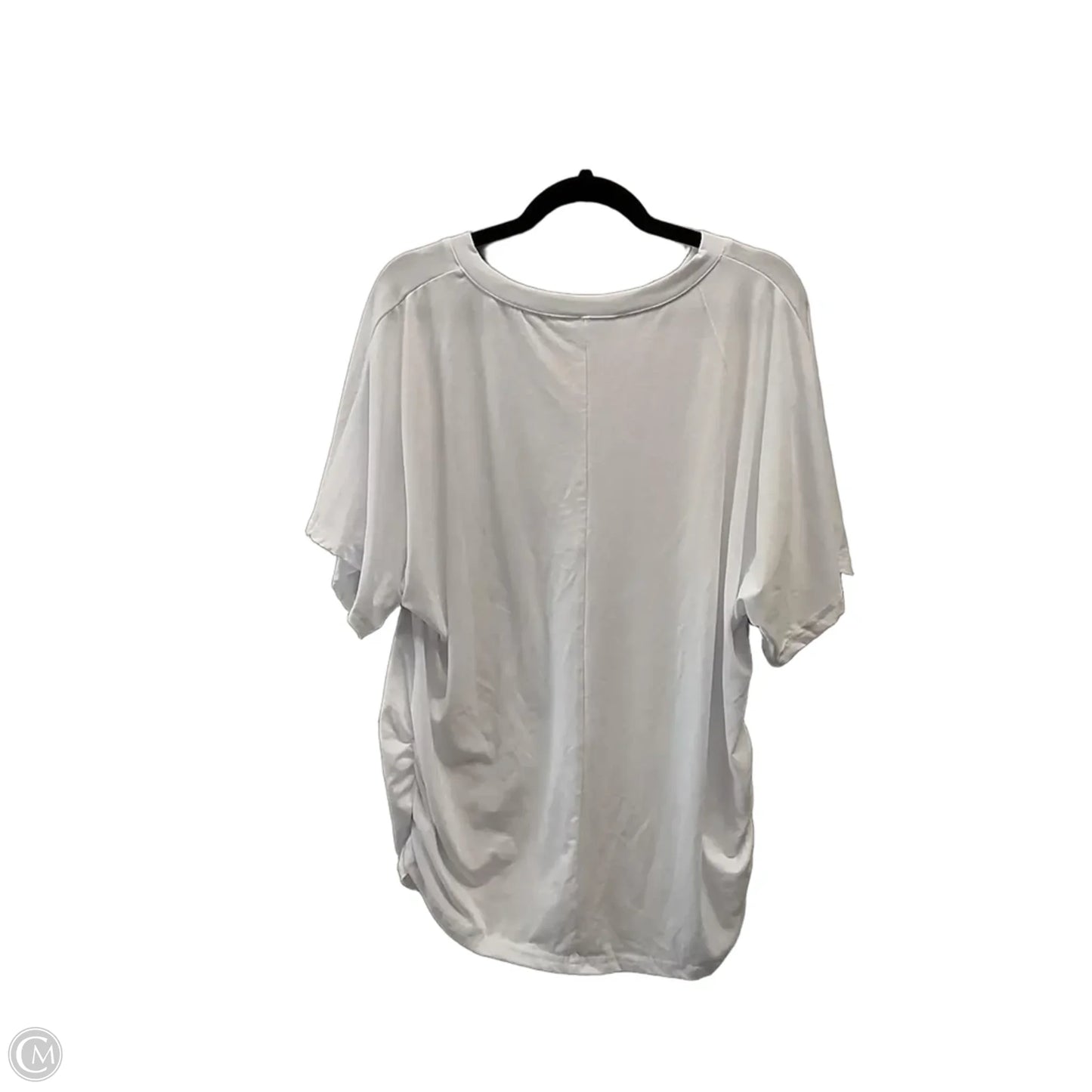 Top Short Sleeve Basic By Clothes Mentor In White, Size: L