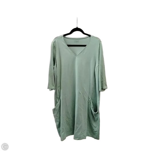 Dress Casual Short By Eileen Fisher In Green, Size: 1x