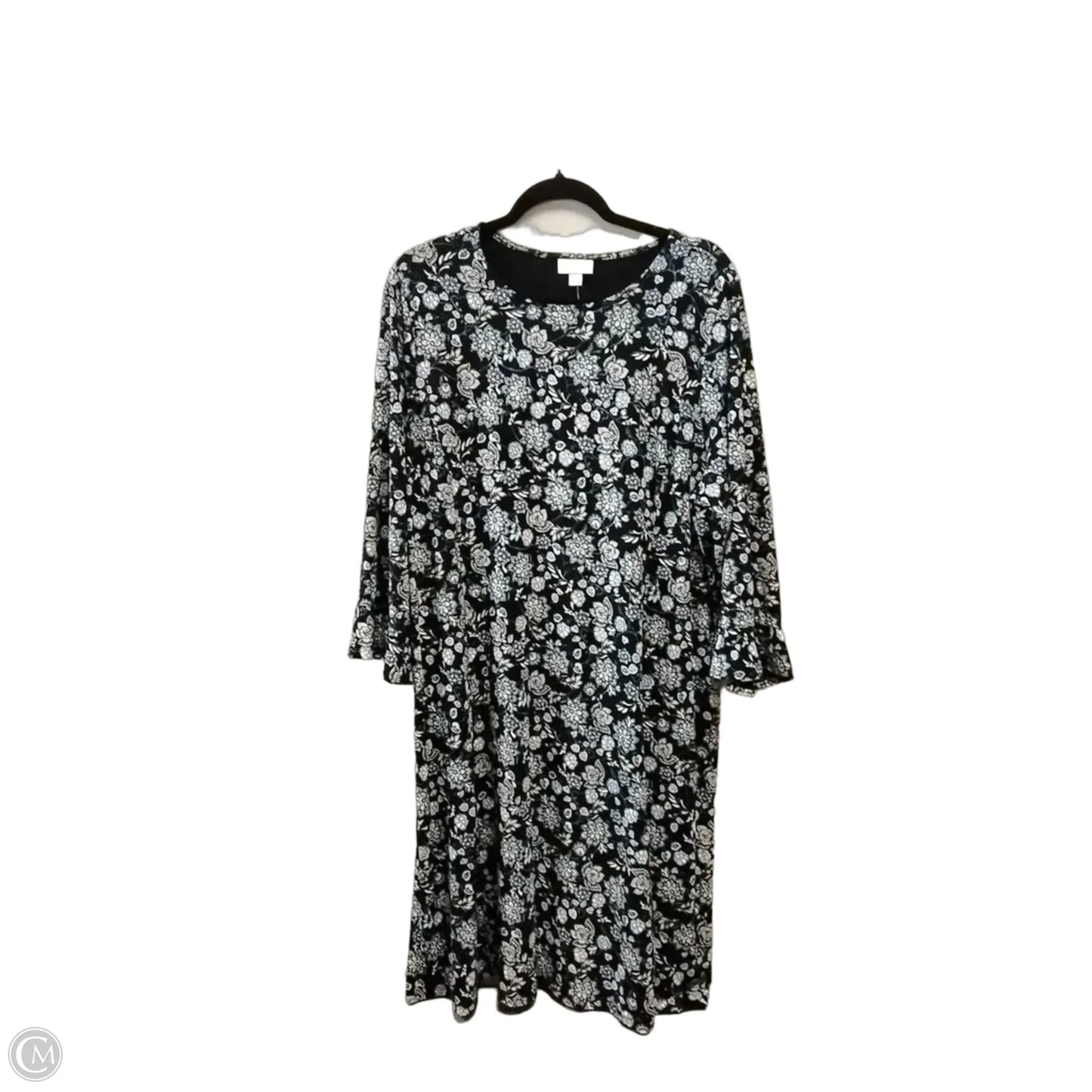 Dress Casual Midi By J. Jill In Geometric Pattern, Size: Xl
