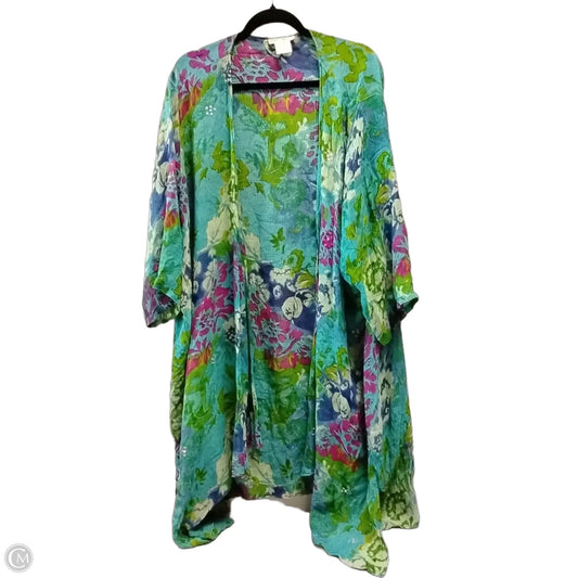 Shawl By Clothes Mentor In Floral Print, Size: Onesize