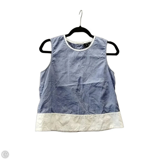 Blouse Sleeveless By Theory In Blue, Size: Sp