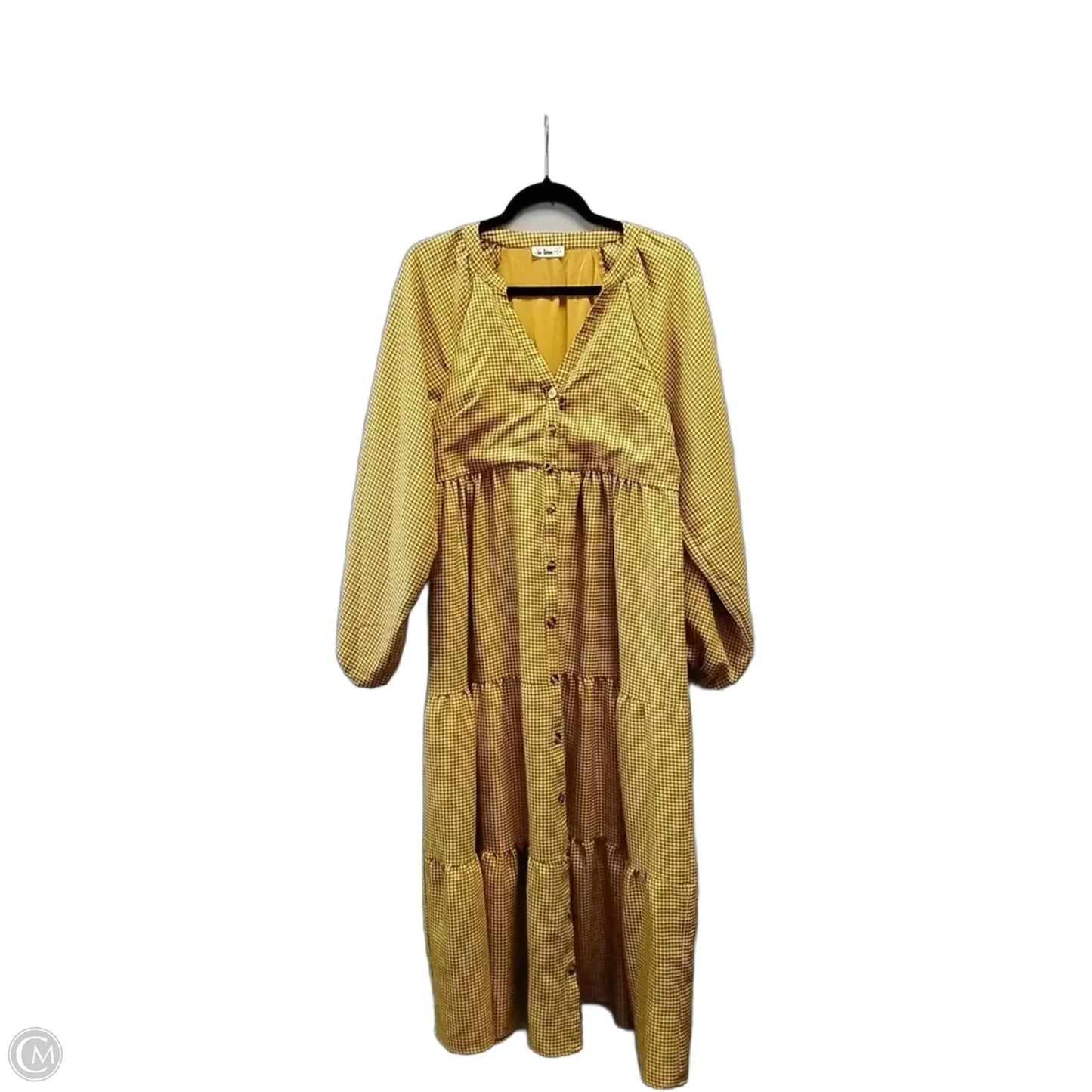 Dress Casual Maxi By In Loom In Checkered Pattern, Size: M