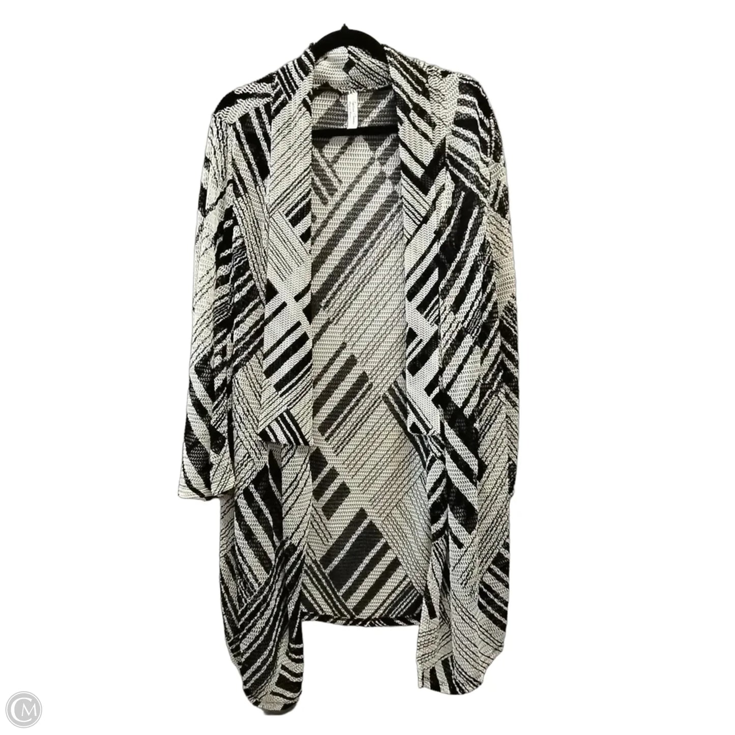 Kimono By Perseption Concept In Black & Cream, Size: Xl