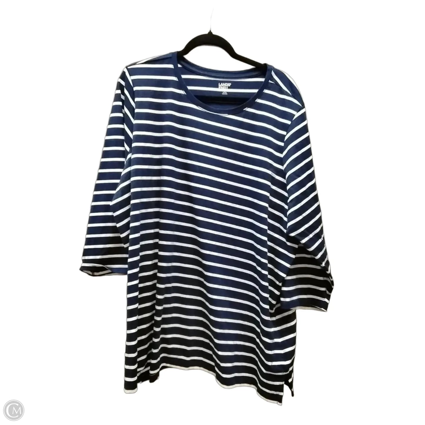 Top Long Sleeve By Talbots In Navy, Size: 3x