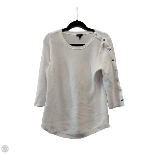 Sweater By Talbots In White, Size: M