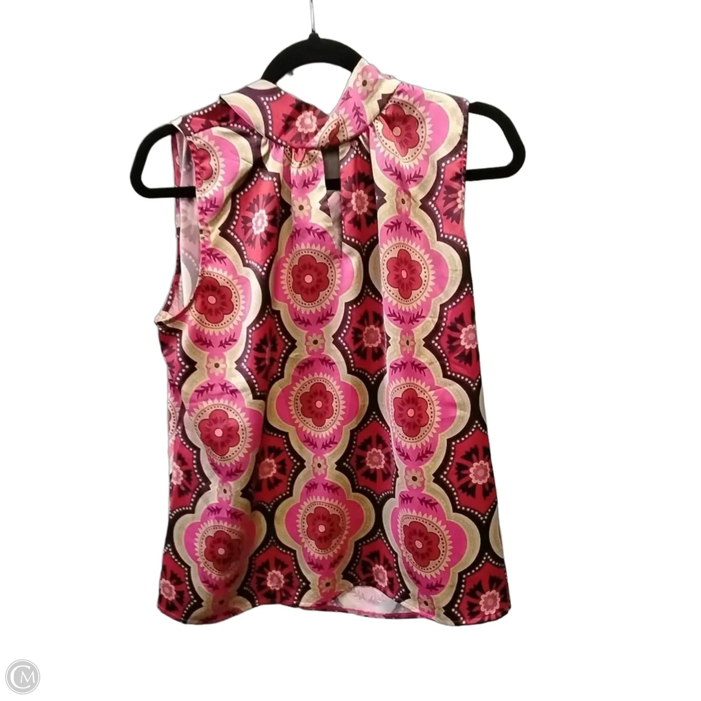 Blouse Sleeveless By Ann Taylor In Geometric Pattern, Size: M