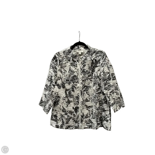 Jacket Other By Coldwater Creek In Black & White, Size: 14