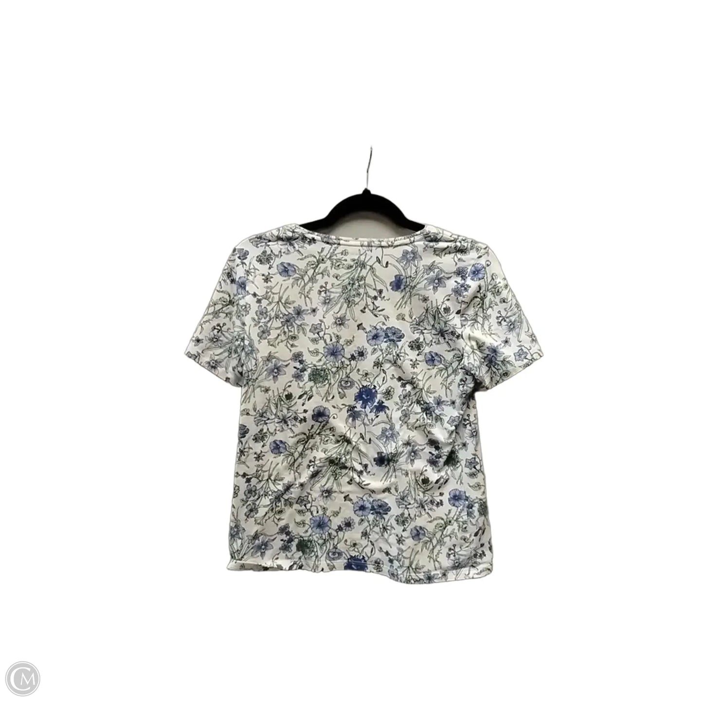 Top Short Sleeve By Talbots In Floral Print, Size: Mp