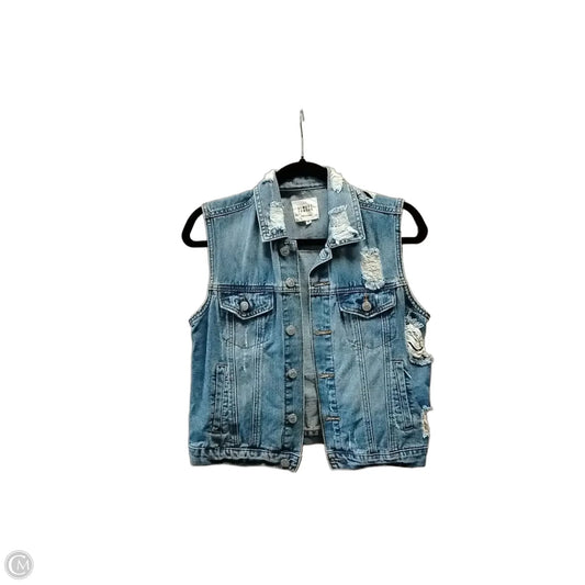 Vest Other By Almost Famous In Blue Denim, Size: M