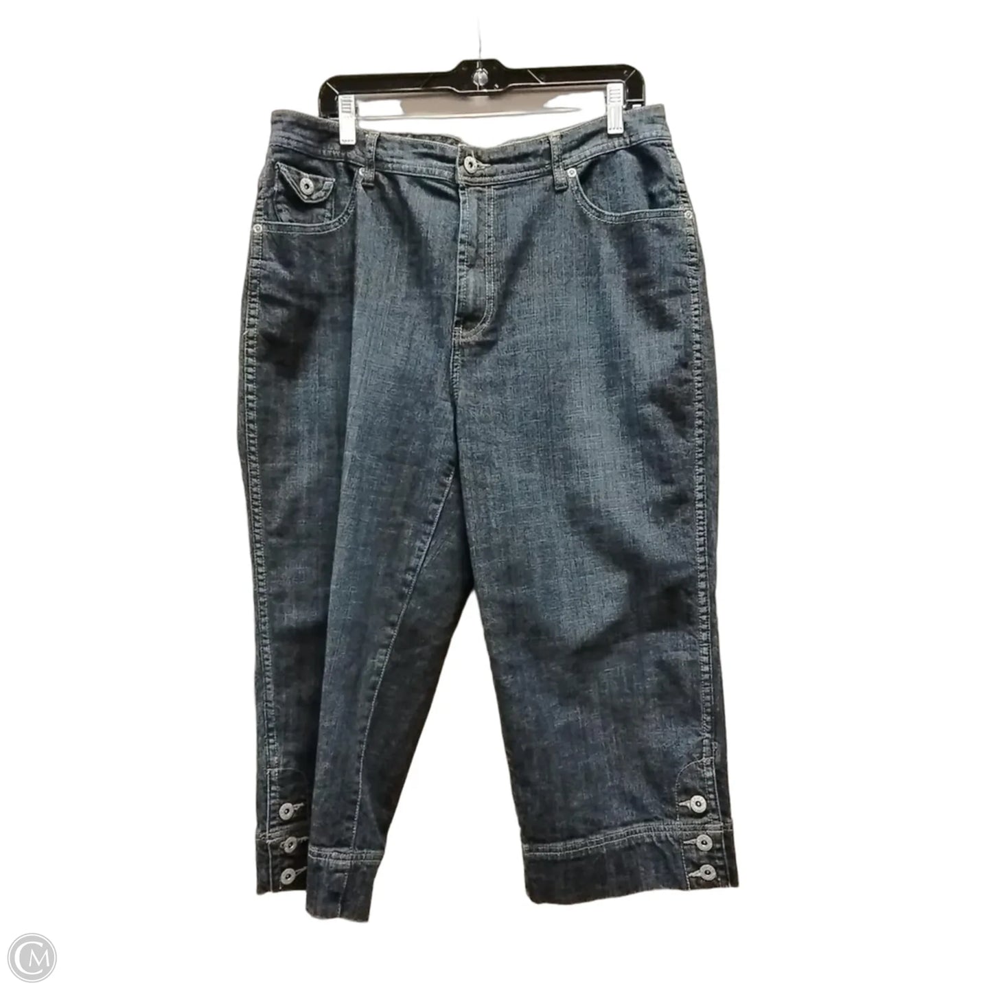 Jeans Cropped By Chicos In Blue, Size: 14