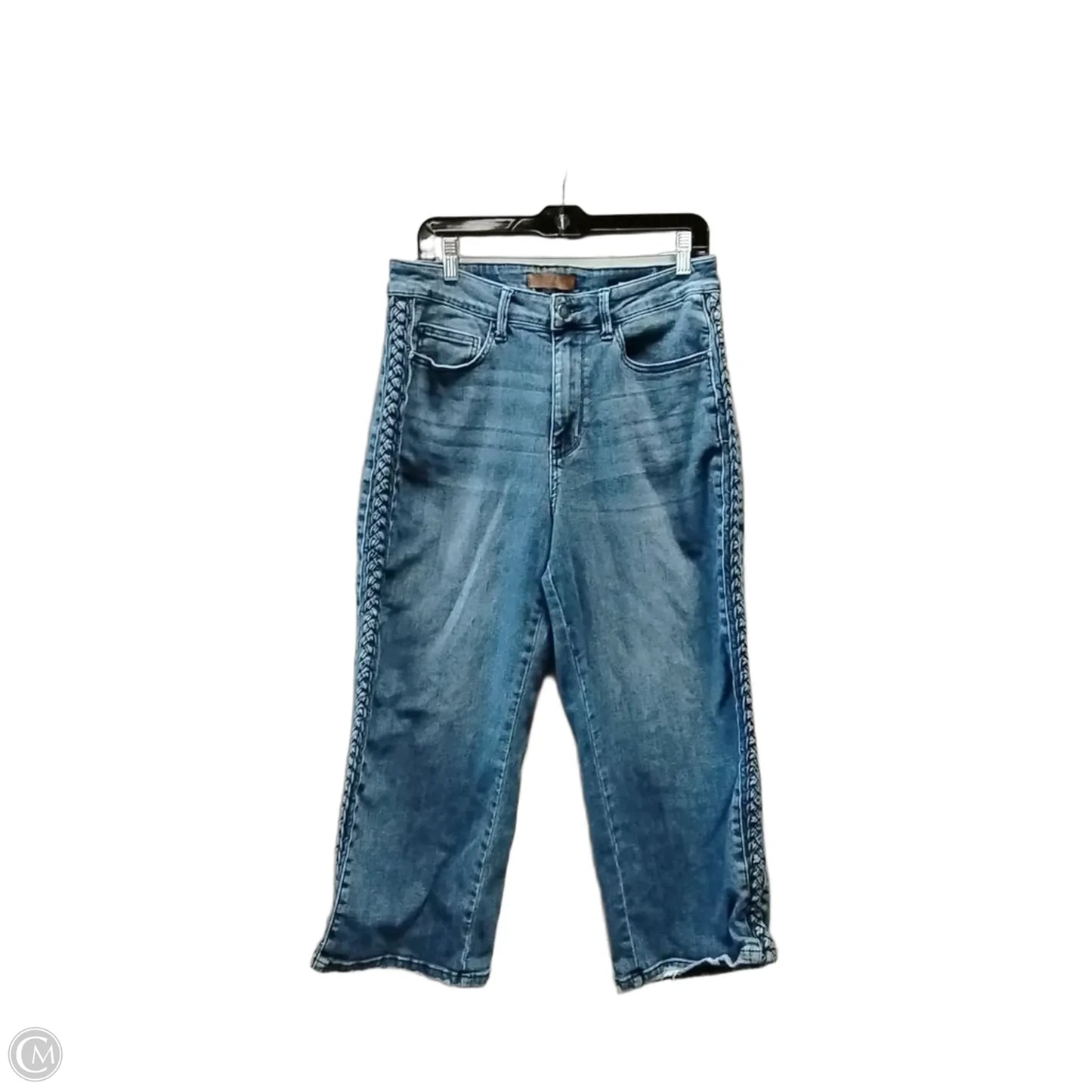 Jeans Wide Leg By Judy Blue In Blue, Size: 14