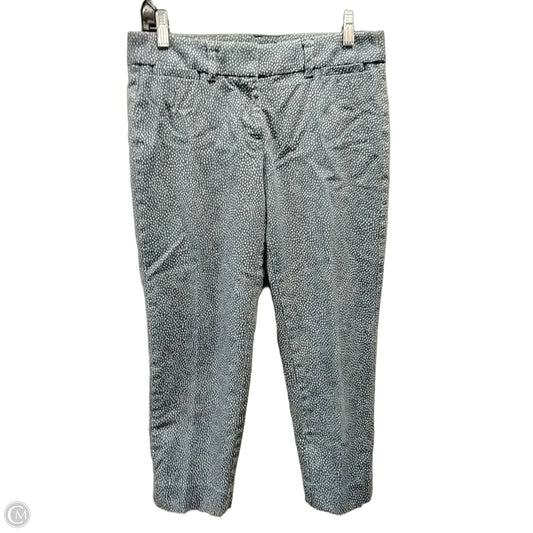 Pants Cropped By Loft In Blue & White, Size: 4