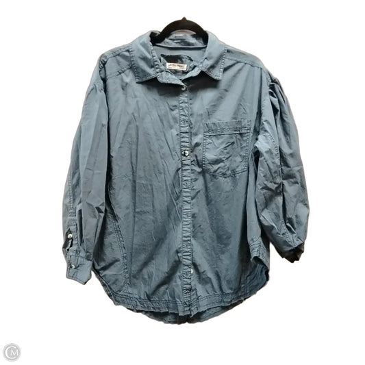 Blouse Long Sleeve By We The Free In Blue, Size: M