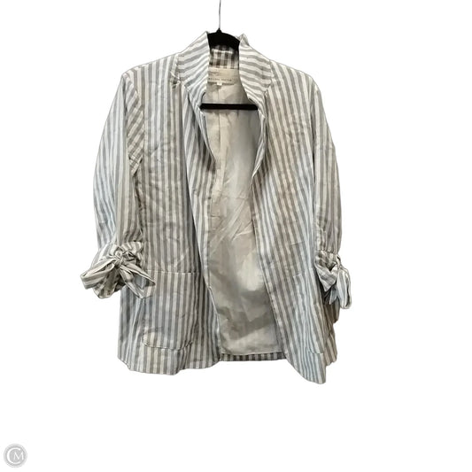Blazer By Clothes Mentor In Striped Pattern, Size: L