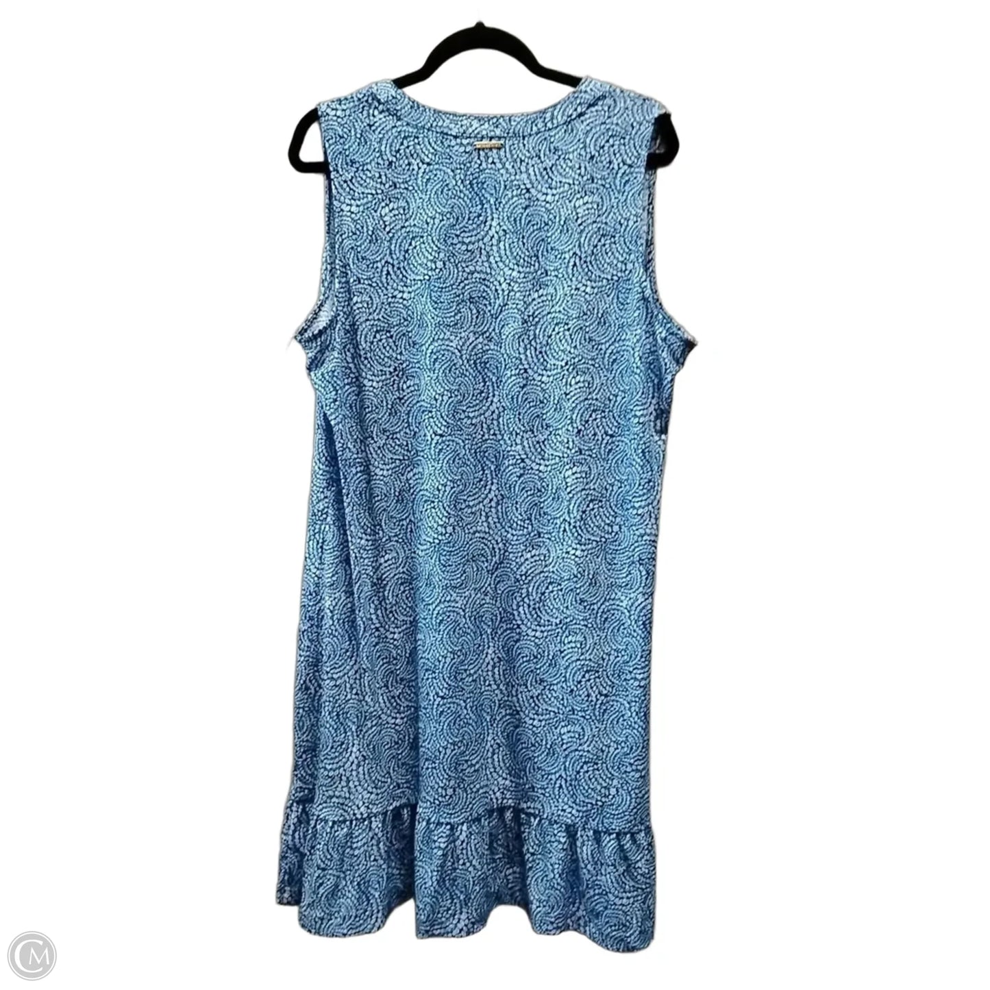 Dress Casual Midi By Michael By Michael Kors In Blue, Size: Xl