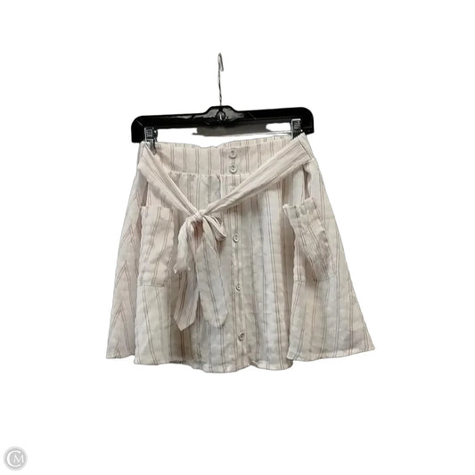 Skort By Moon River In Striped Pattern, Size: M