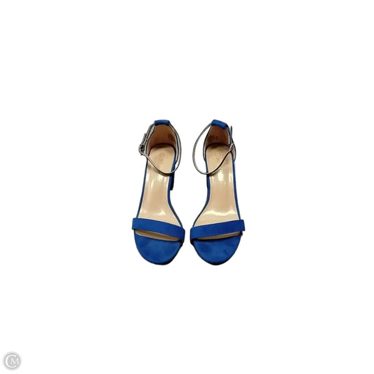 Sandals Heels Block By Dream Pairs In Blue, Size: 7.5