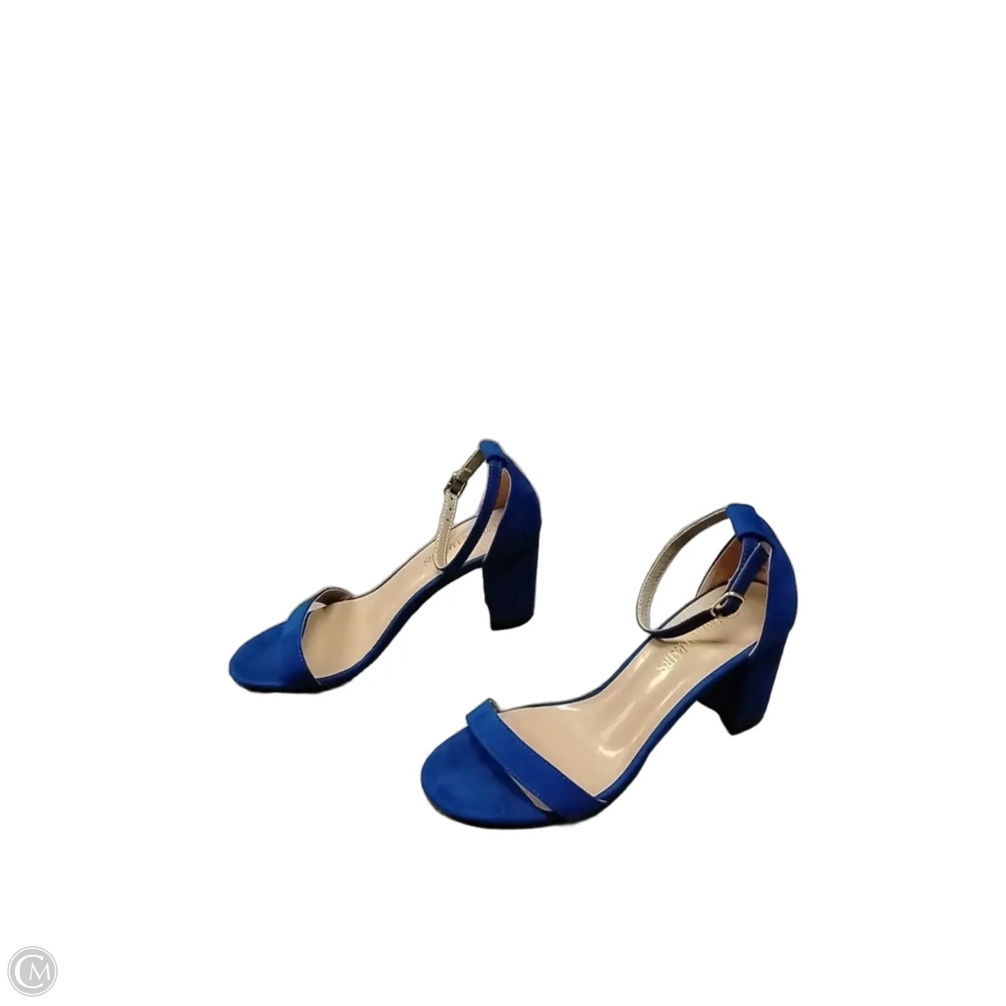 Sandals Heels Block By Dream Pairs In Blue, Size: 7.5