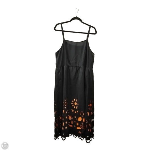 Dress Casual Maxi By Bloomchic In Black & Orange, Size: Xl