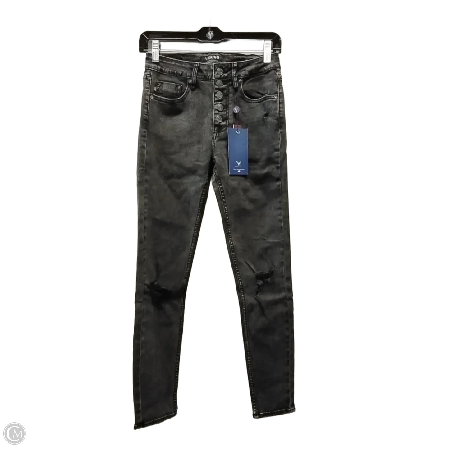 Jeans Skinny By Vigoss In Black, Size: 2