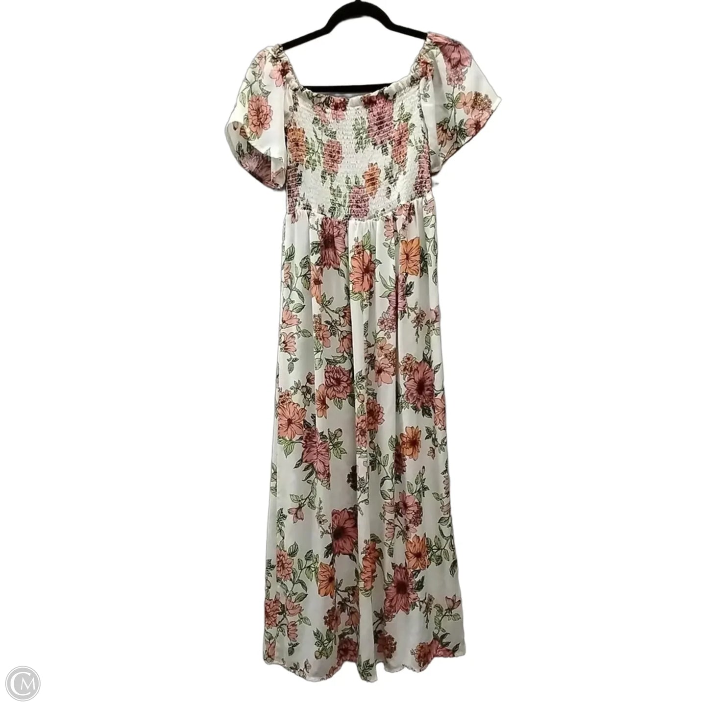 Dress Casual Midi By Clothes Mentor In Floral Print, Size: 10