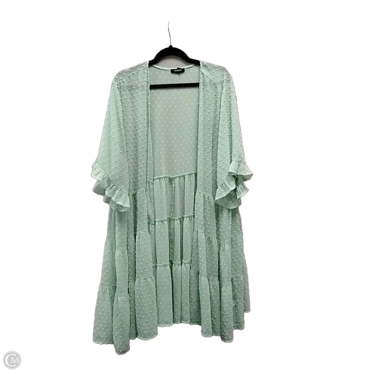Kimono By Torrid In Green, Size: 4