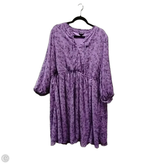 Dress Casual Midi By Torrid In Purple, Size: 26