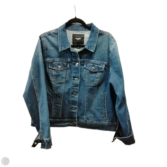 Jacket Denim By Nine West In Blue, Size: Xl